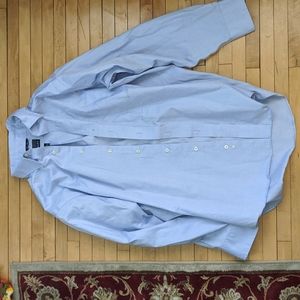 light blue collared shirt